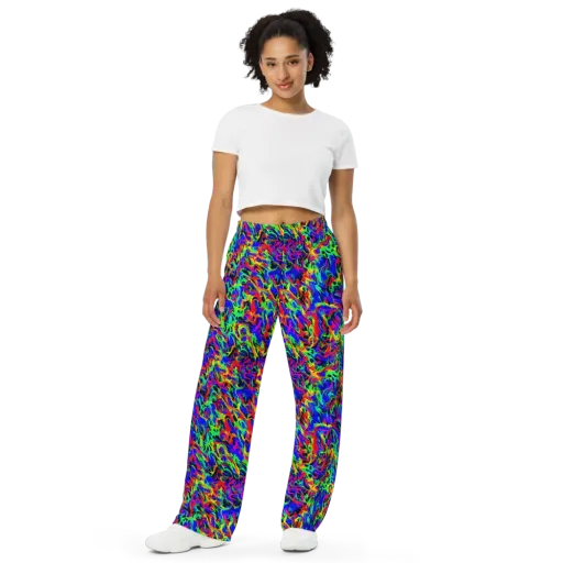 Electric Chromatic on a Wide-Leg Pants