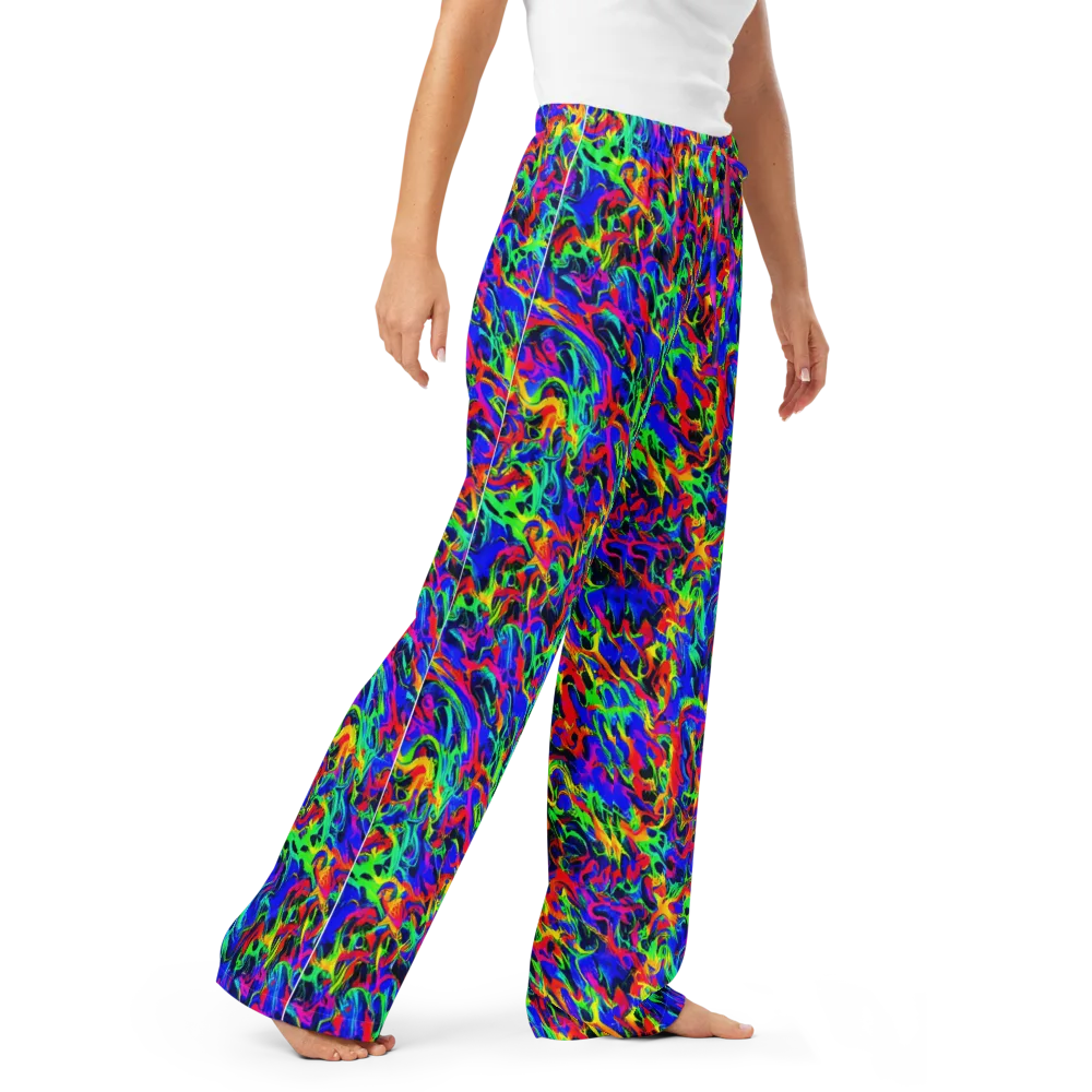 Electric Chromatic on Women's Pajama Pants — Right Front