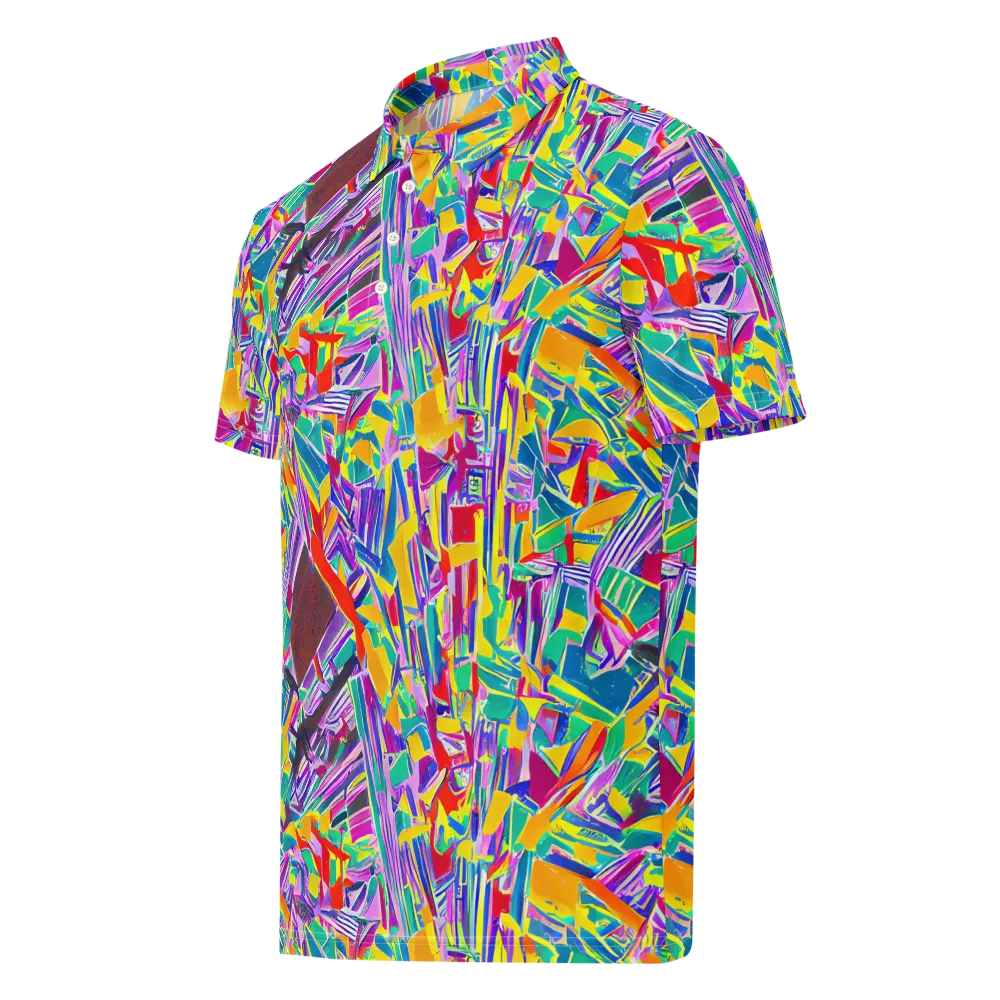 Spectrum Shuffle on Men's Slim Fit Polo Shirt — Left Front