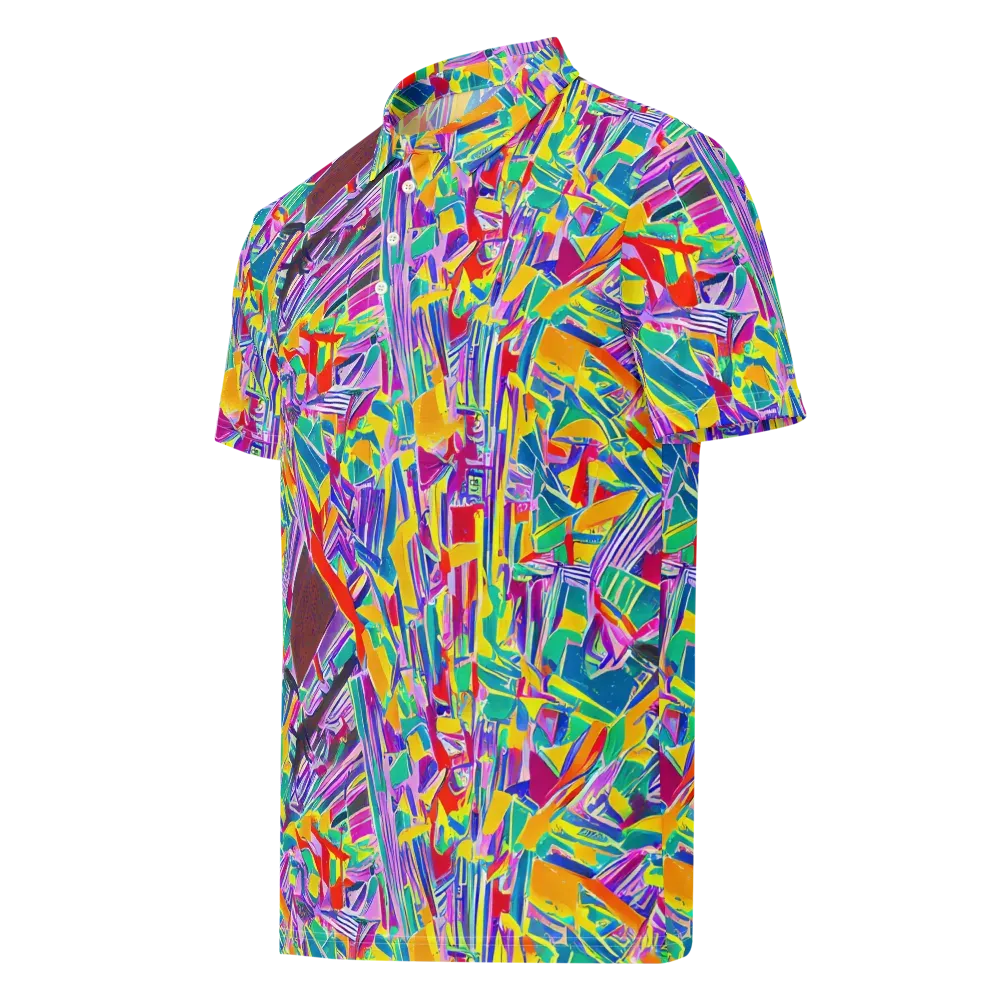 Spectrum Shuffle on Men's Slim Fit Polo Shirt — Left Front