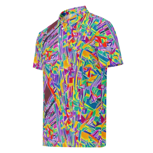 Spectrum Shuffle on a Men's Slim Fit Polo Shirt