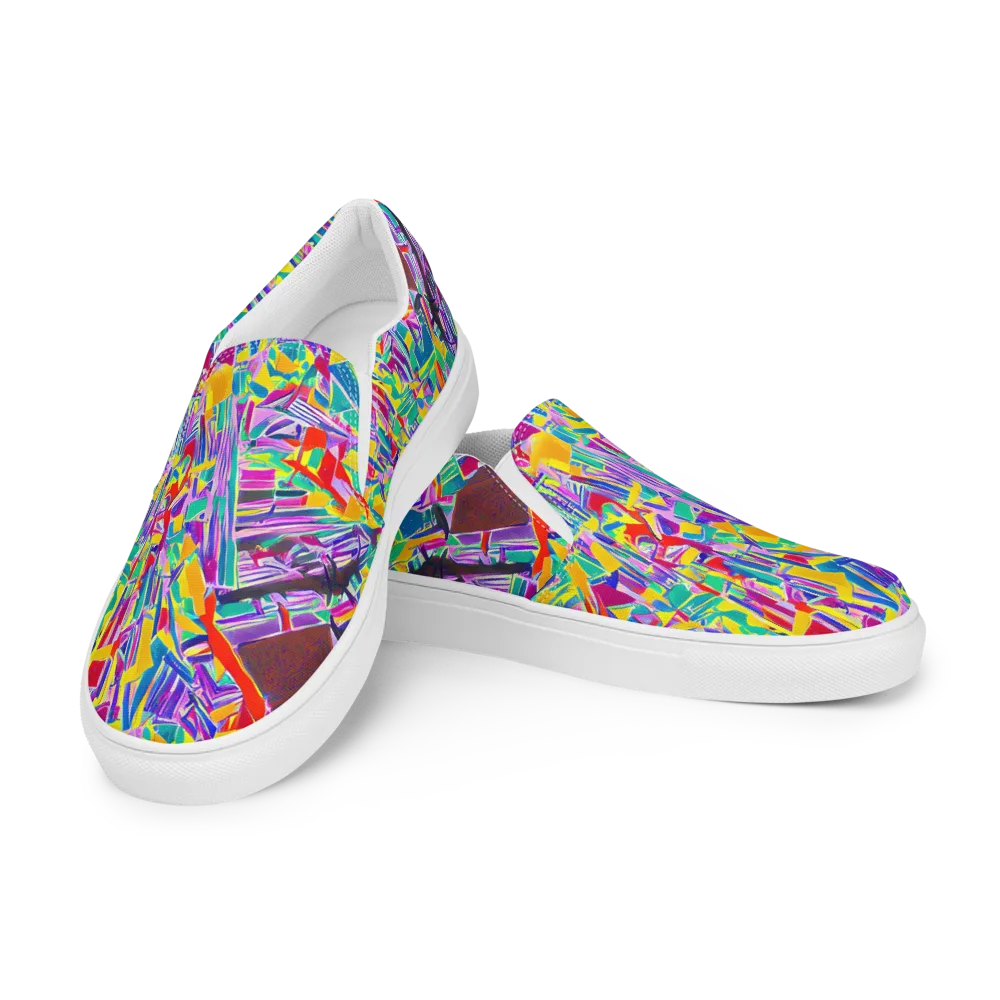 Spectrum Shuffle on Men's Slip-On Canvas Shoes — Left Front