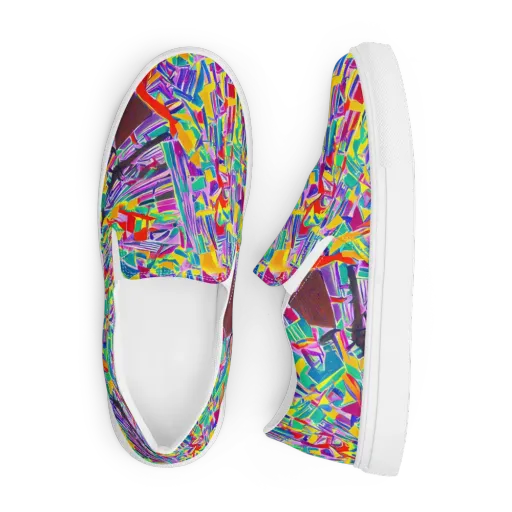 Spectrum Shuffle on a Men's Slip-On Canvas Shoes