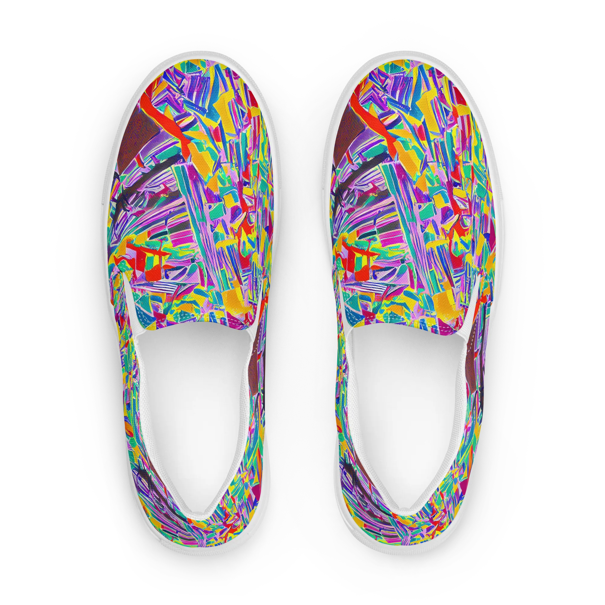 Spectrum Shuffle on Women's Slip-On Canvas Shoes — Front