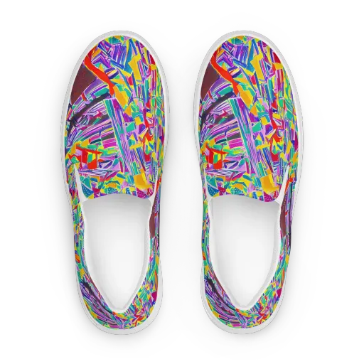 Spectrum Shuffle on a Women's Slip-On Canvas Shoes