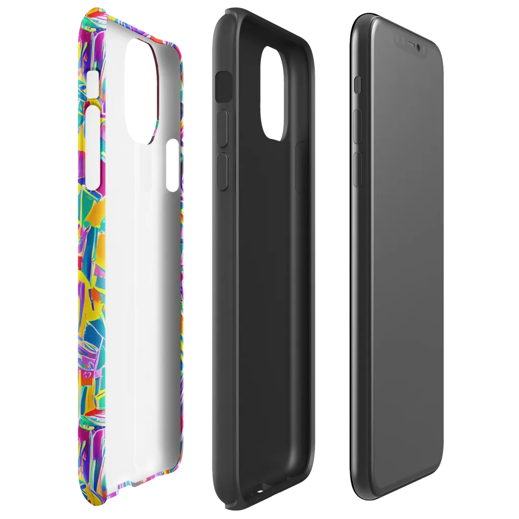 Spectrum Shuffle on Tough Case for iPhone® — Right