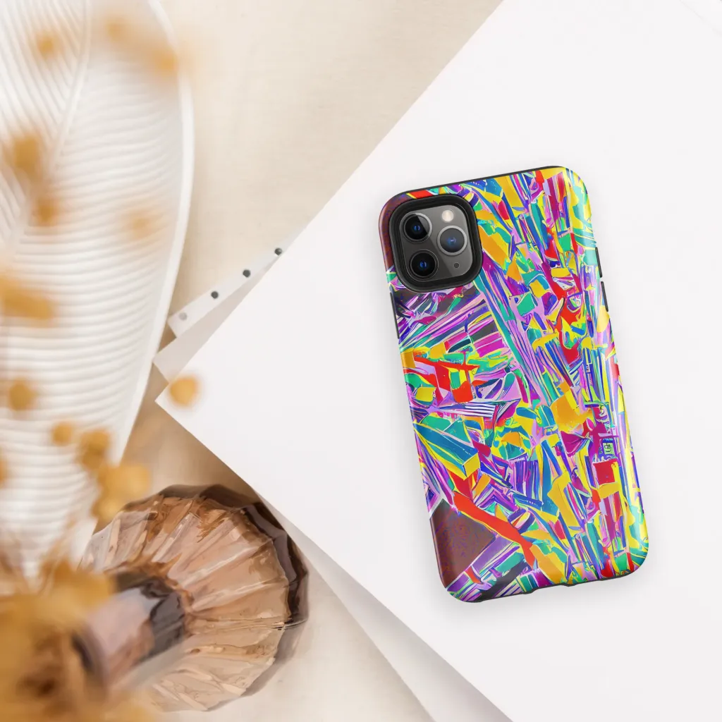Spectrum Shuffle on Tough Case for iPhone® — Front