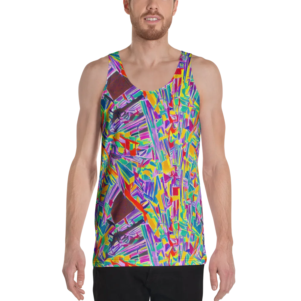 Spectrum Shuffle on Men's Tank Top — Front