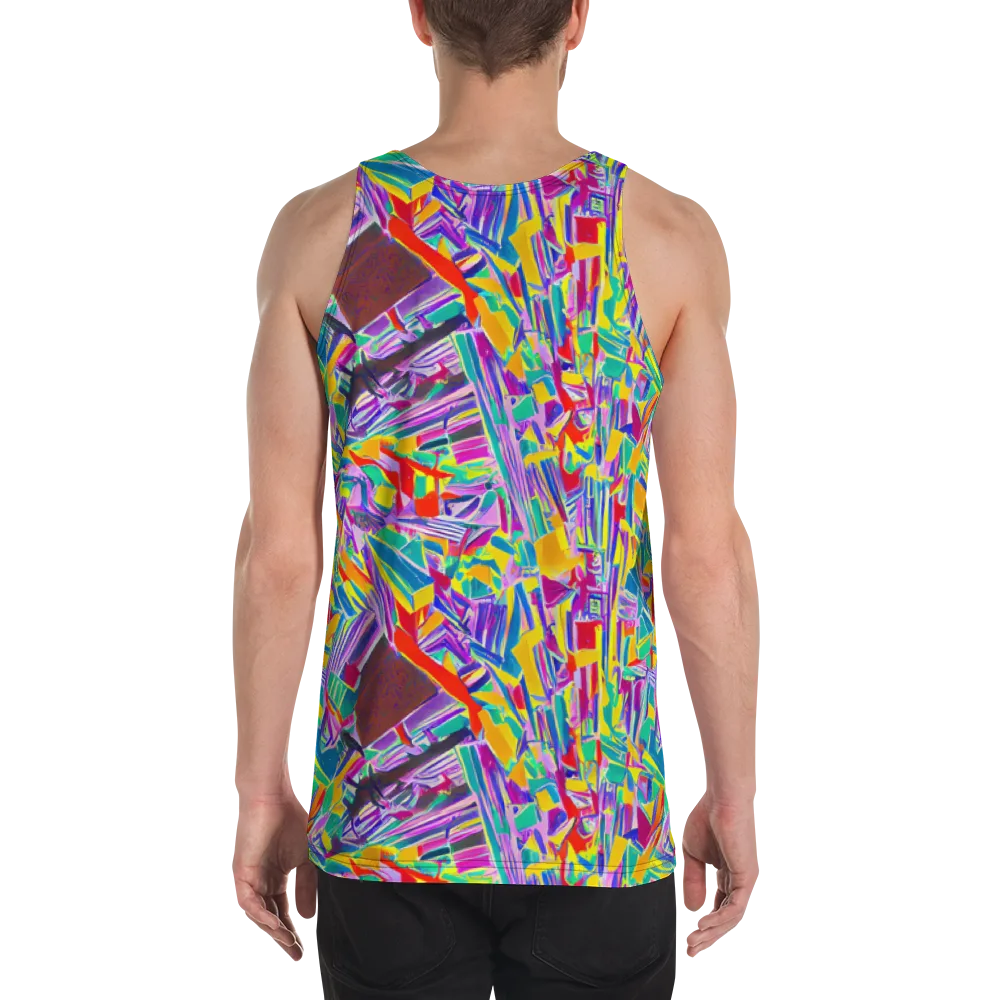 Spectrum Shuffle on Men's Tank Top — Back