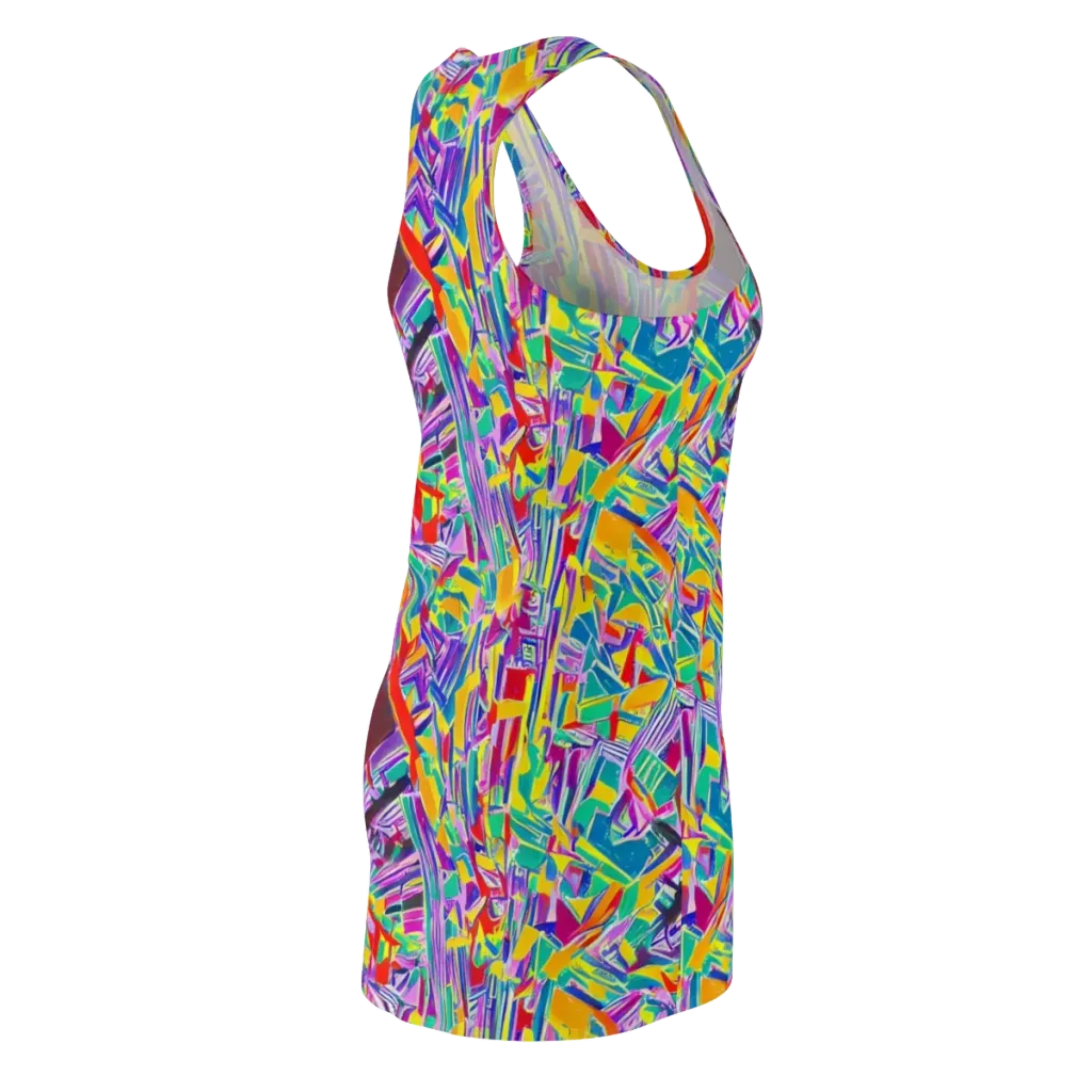 Spectrum Shuffle on Racerback Dress — Back Side