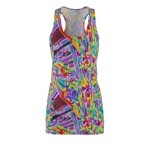 Spectrum Shuffle on a Racerback Dress