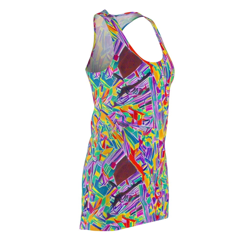 Spectrum Shuffle on Racerback Dress — Front Side