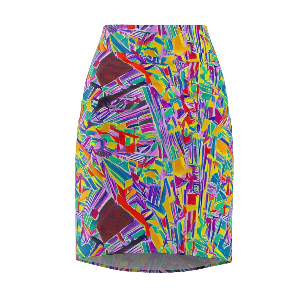Spectrum Shuffle on Pencil Skirt — Front