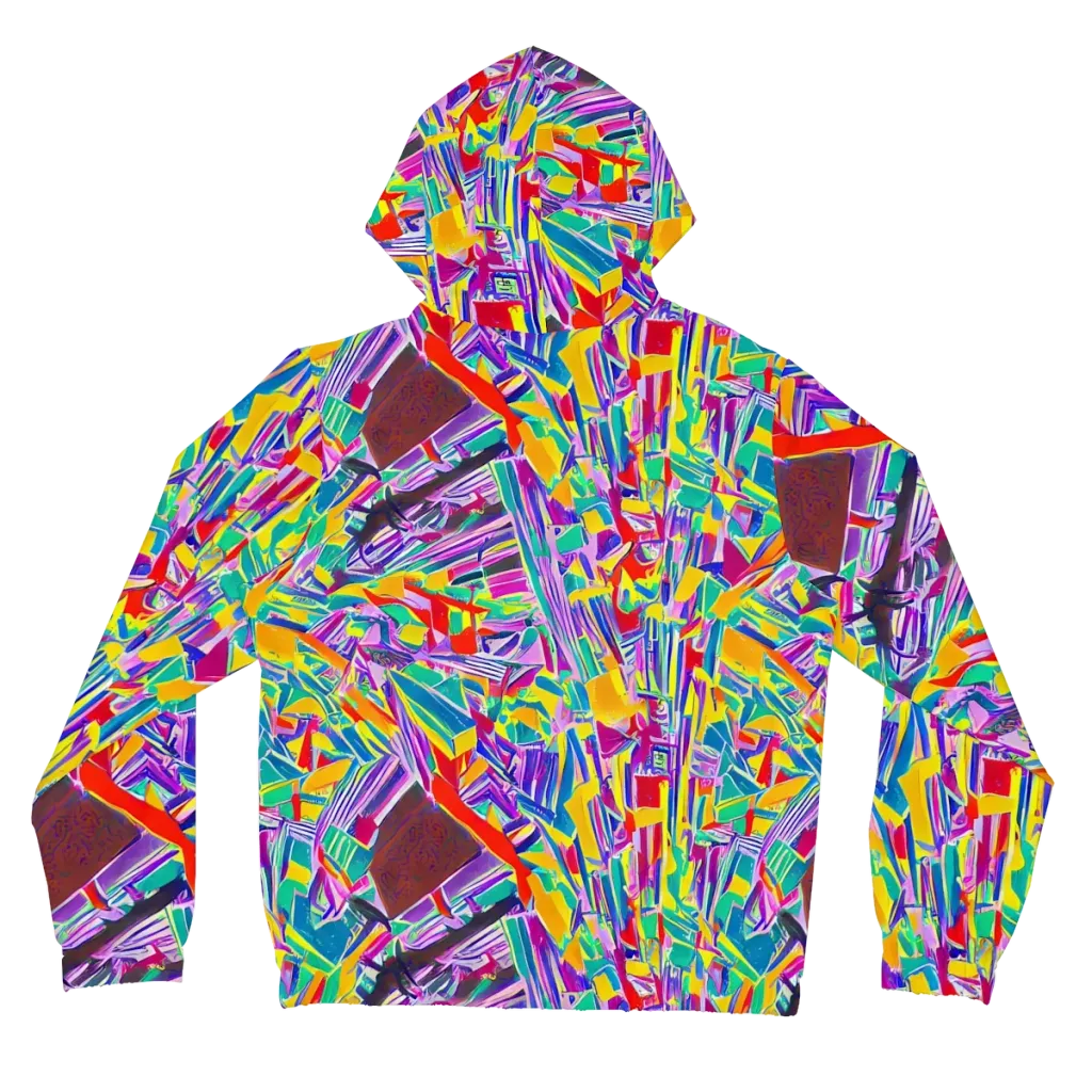 Spectrum Shuffle on Women's Full-Zip Hoodie — Back