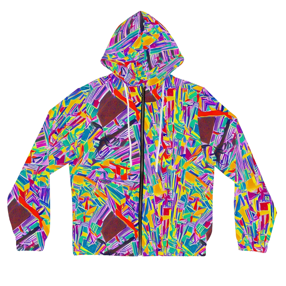 Spectrum Shuffle on Women's Full-Zip Hoodie — Front