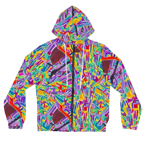 Spectrum Shuffle on a Women's Full-Zip Hoodie