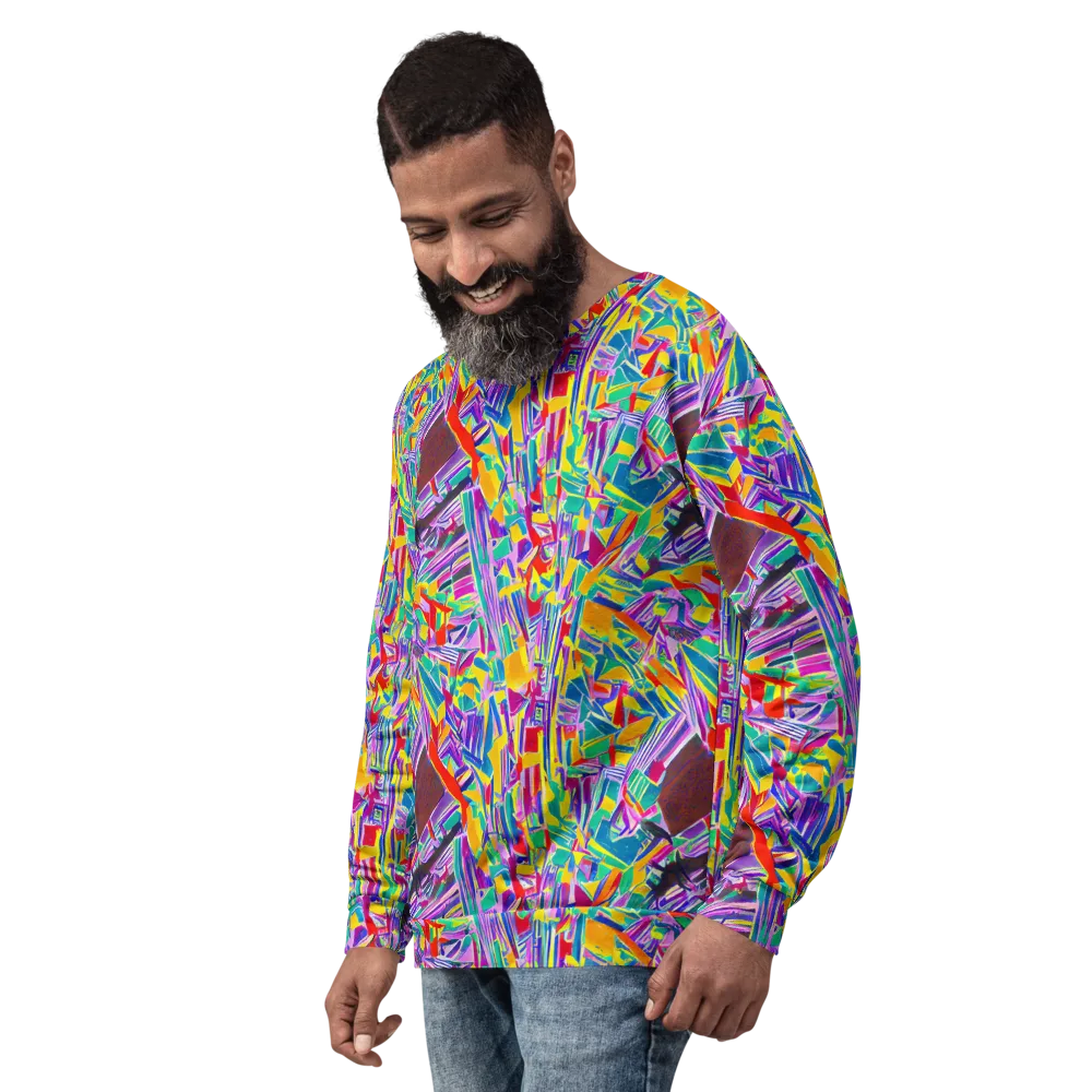 Spectrum Shuffle on Sweatshirt — Left Front