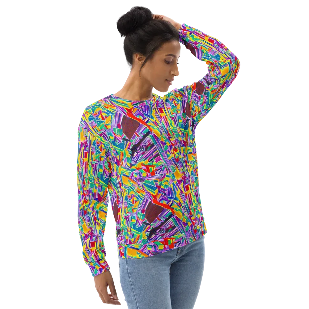 Spectrum Shuffle on Sweatshirt — Right Front