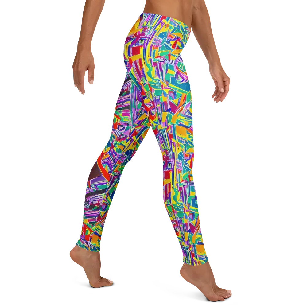 Spectrum Shuffle on Leggings — Right