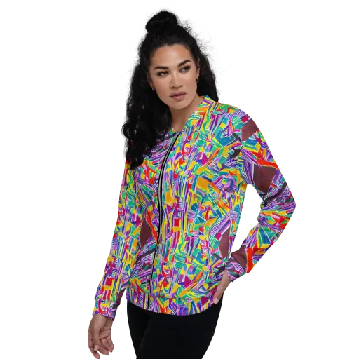 Spectrum Shuffle on a Bomber Jacket