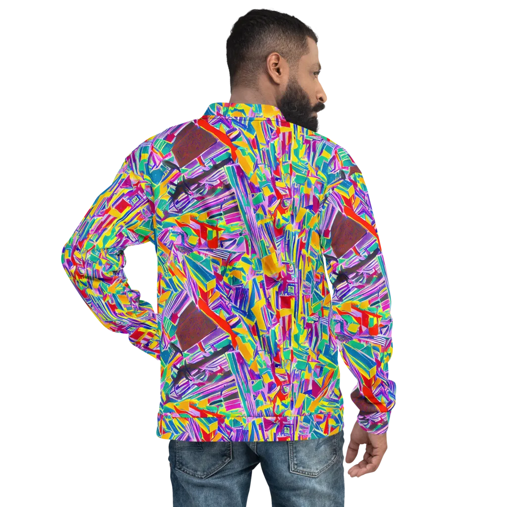 Spectrum Shuffle on Bomber Jacket — Back