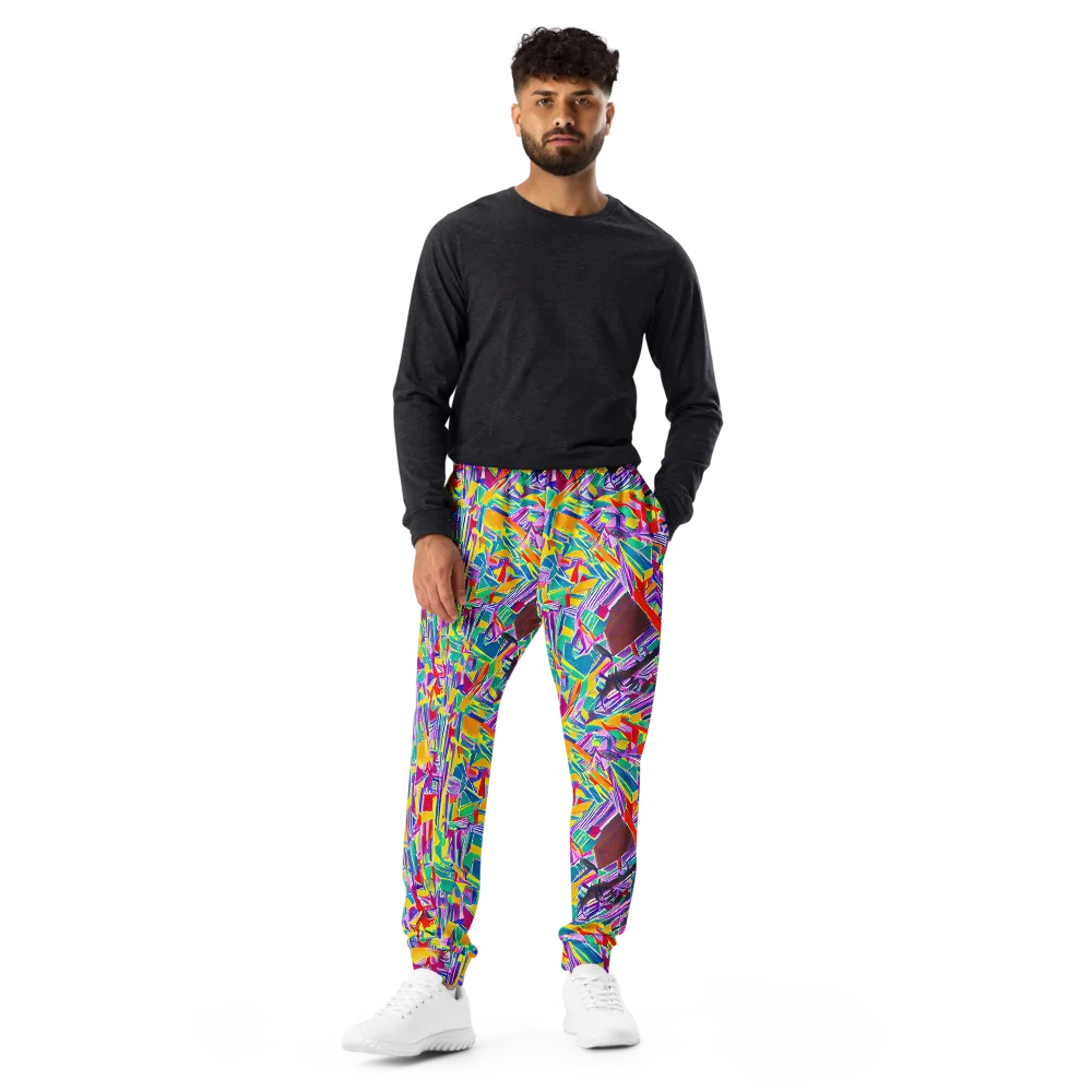 Spectrum Shuffle on Men's Joggers — Front