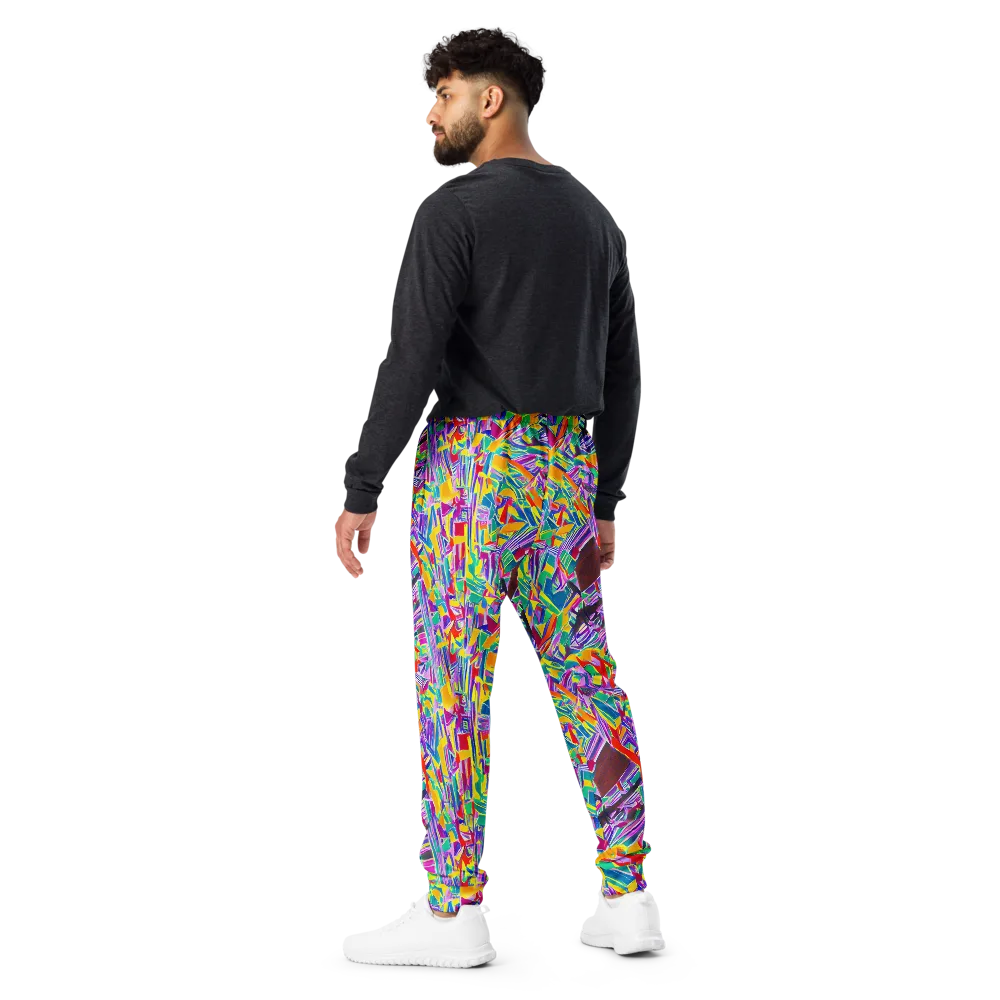 Spectrum Shuffle on Men's Joggers — Back