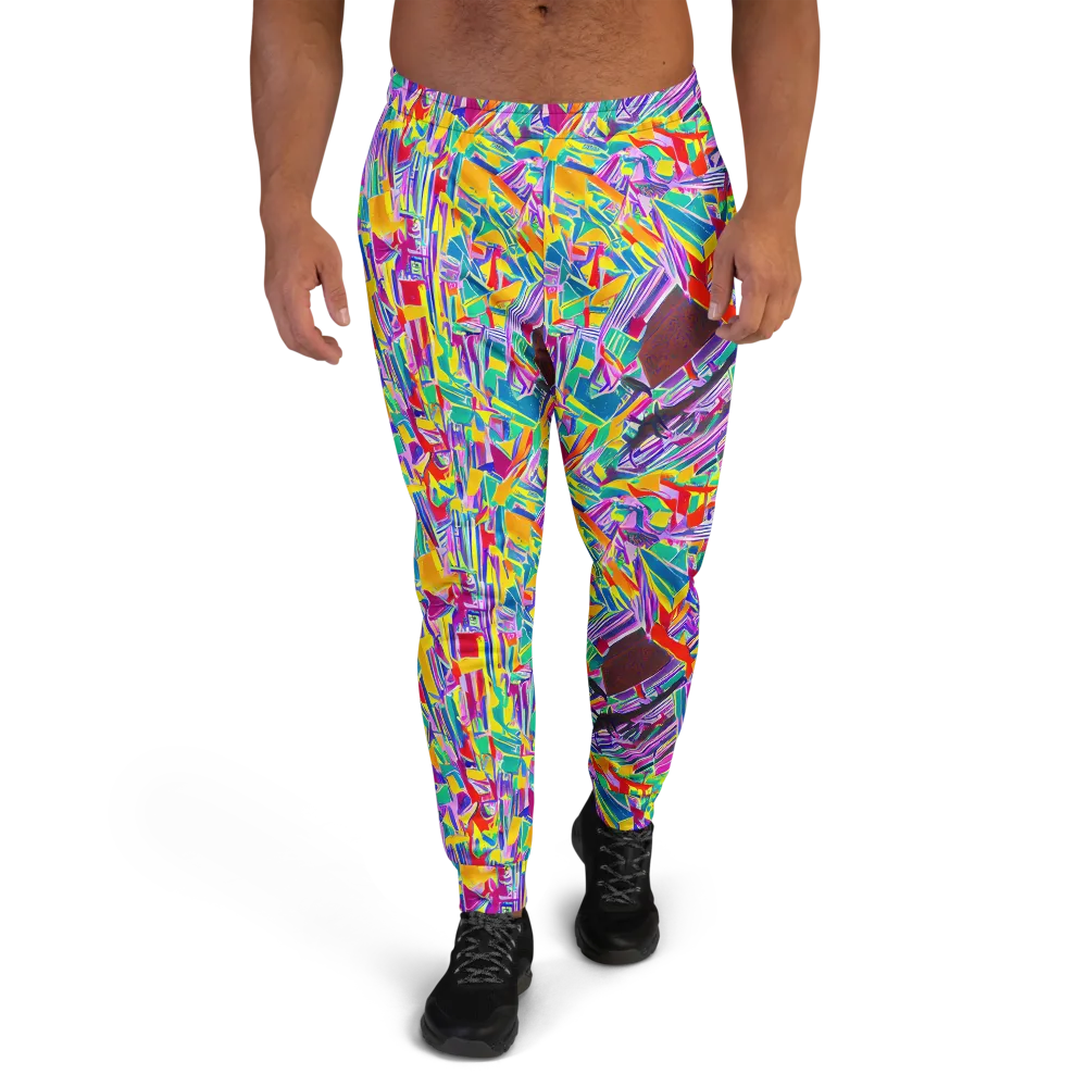Spectrum Shuffle on Men's Joggers — Front