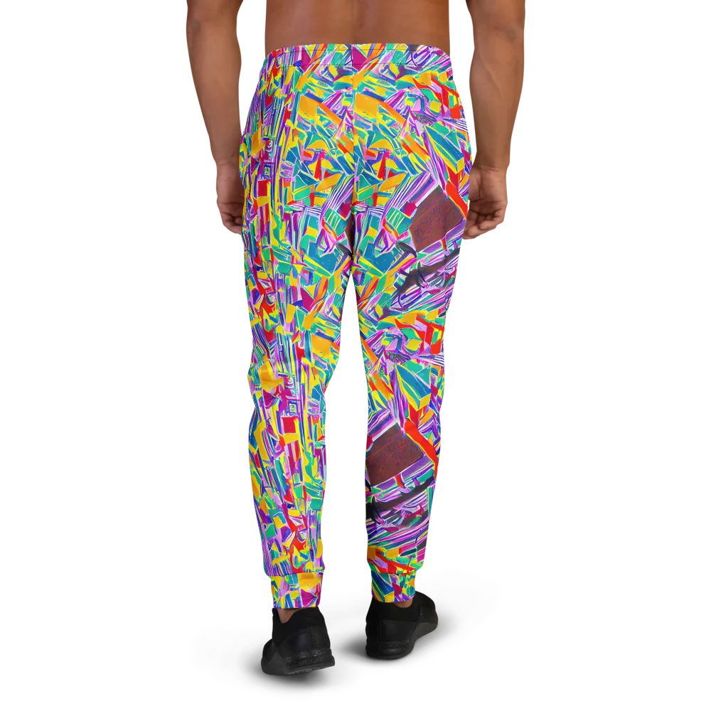 Spectrum Shuffle on Men's Joggers — Back