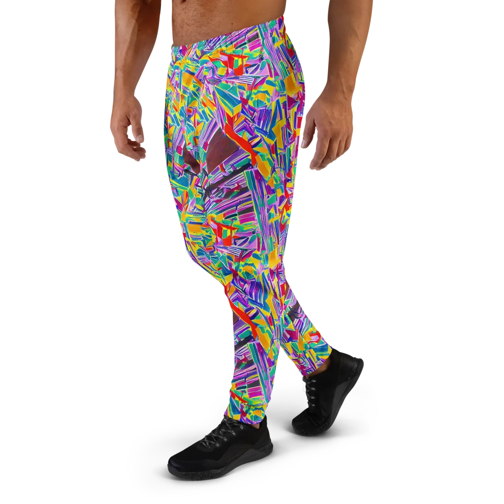 Spectrum Shuffle on Men's Joggers — Left