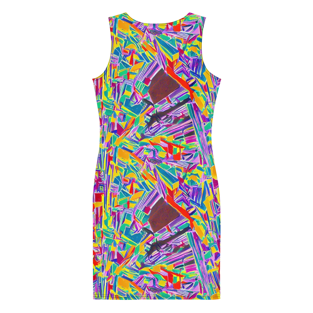 Spectrum Shuffle on Bodycon Dress — Back