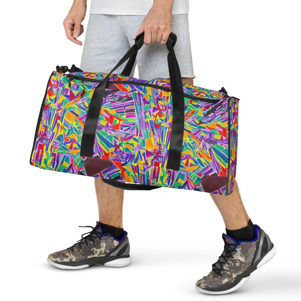 Spectrum Shuffle on Duffle Bag — Front