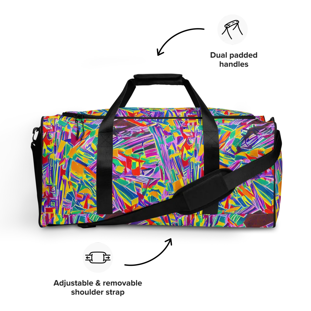 Spectrum Shuffle on Duffle Bag — Front