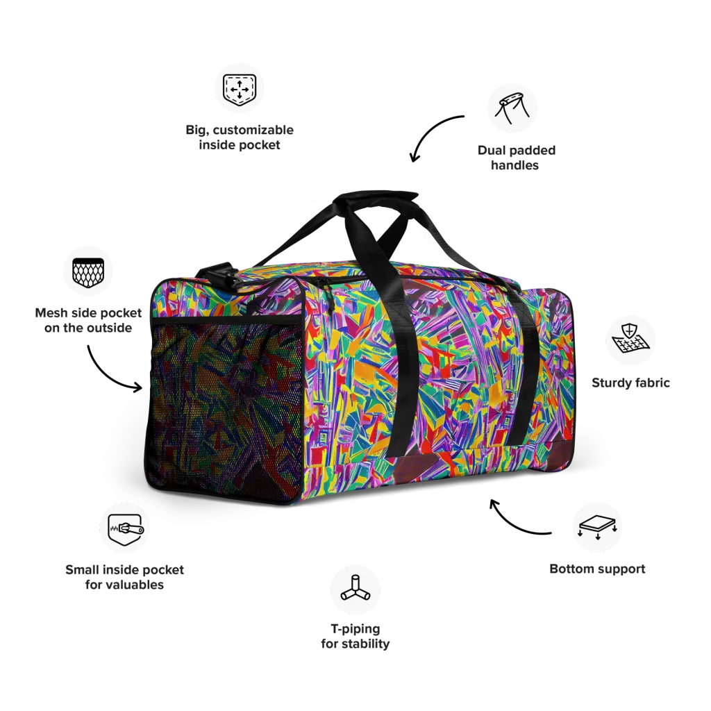 Spectrum Shuffle on Duffle Bag — Right Front