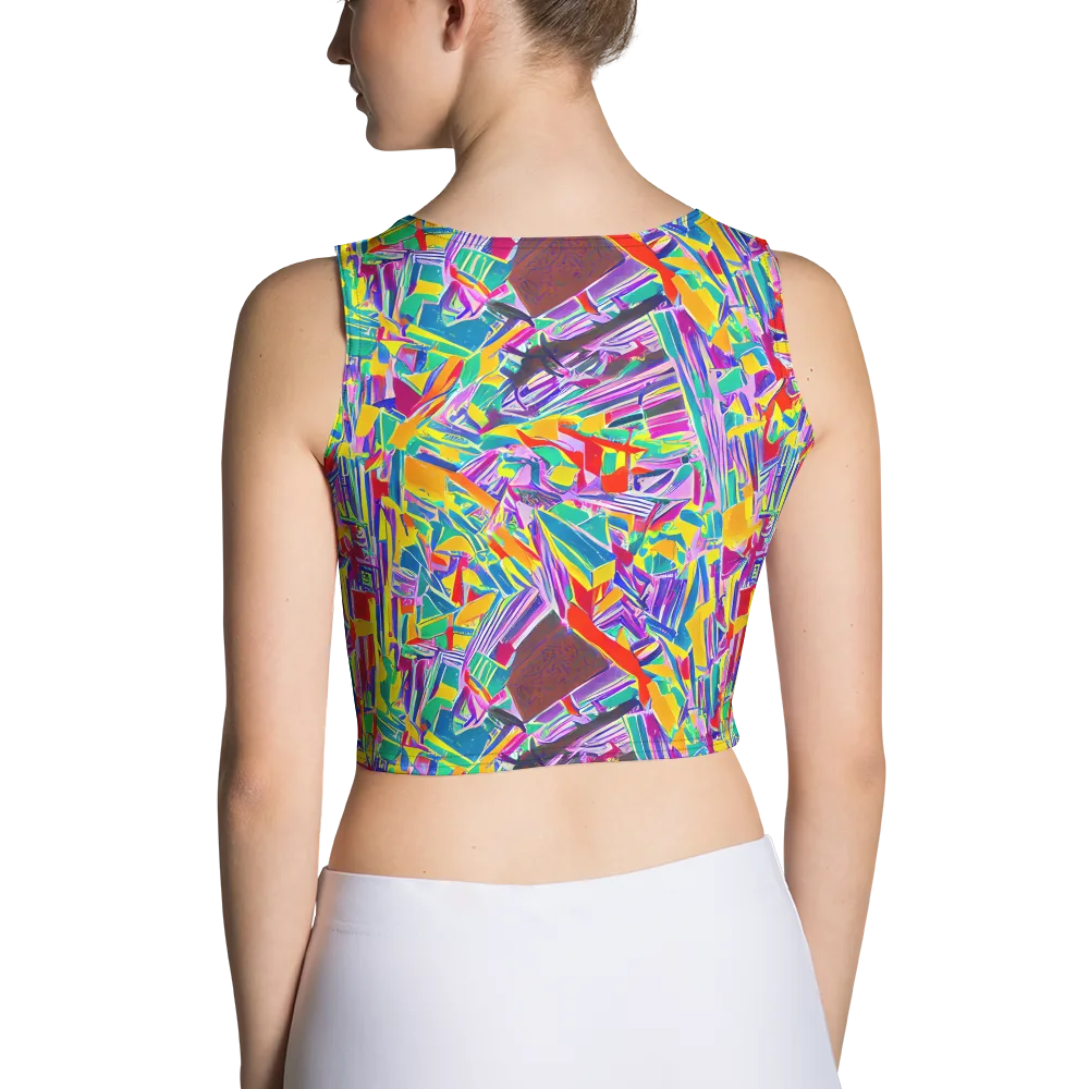 Spectrum Shuffle on Crop Top — Back
