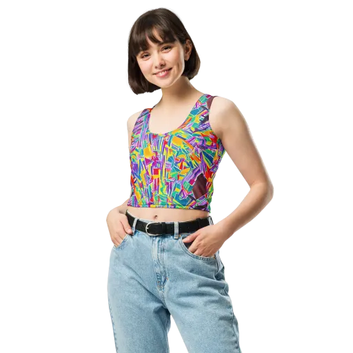 Spectrum Shuffle on a Crop Top