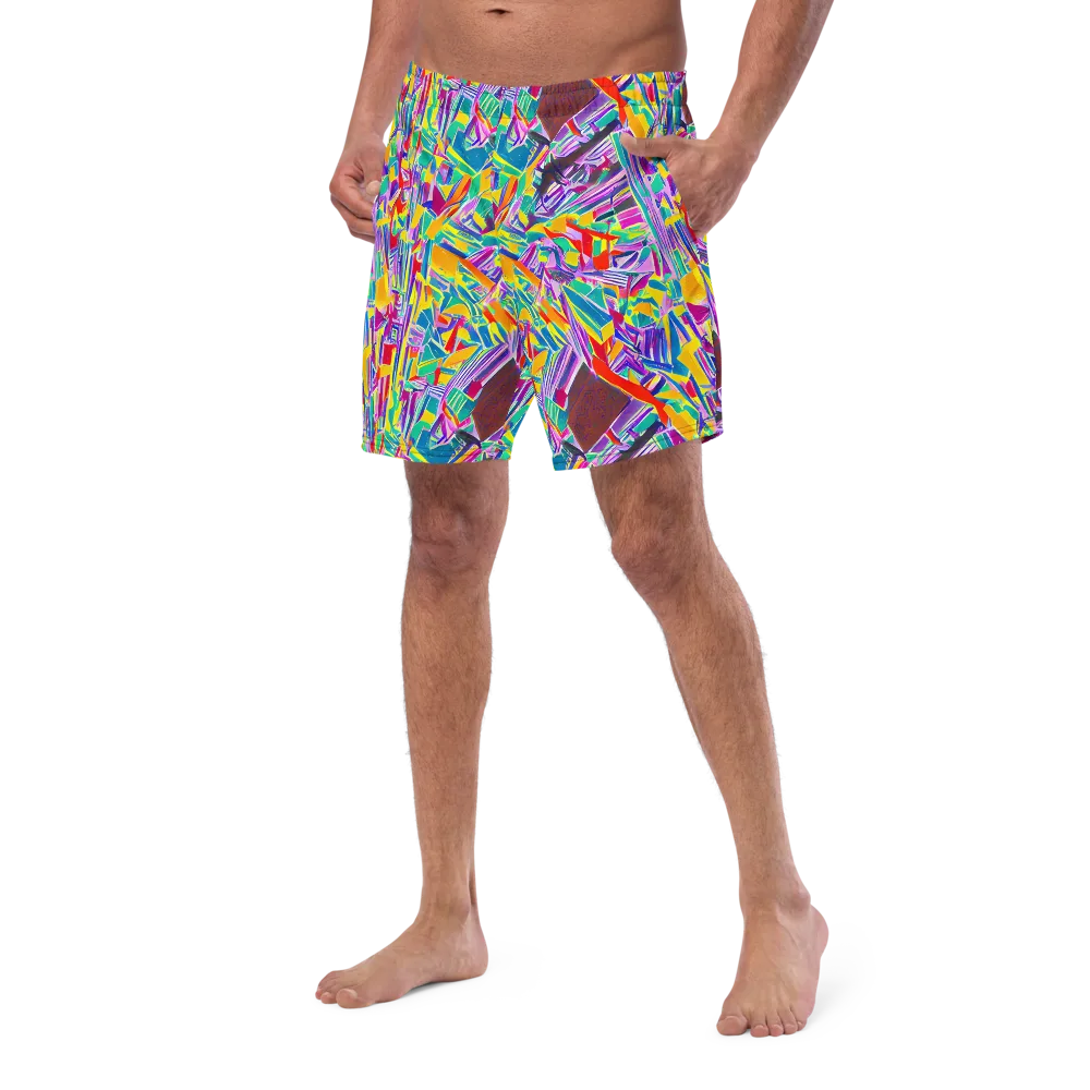 Spectrum Shuffle on Swim Trunks — Left Front