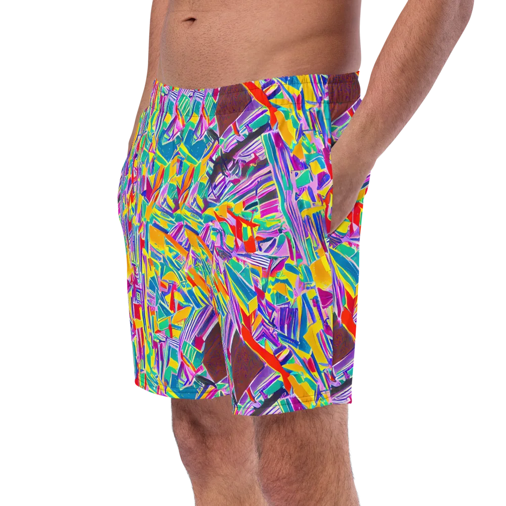 Spectrum Shuffle on Swim Trunks — Left Front