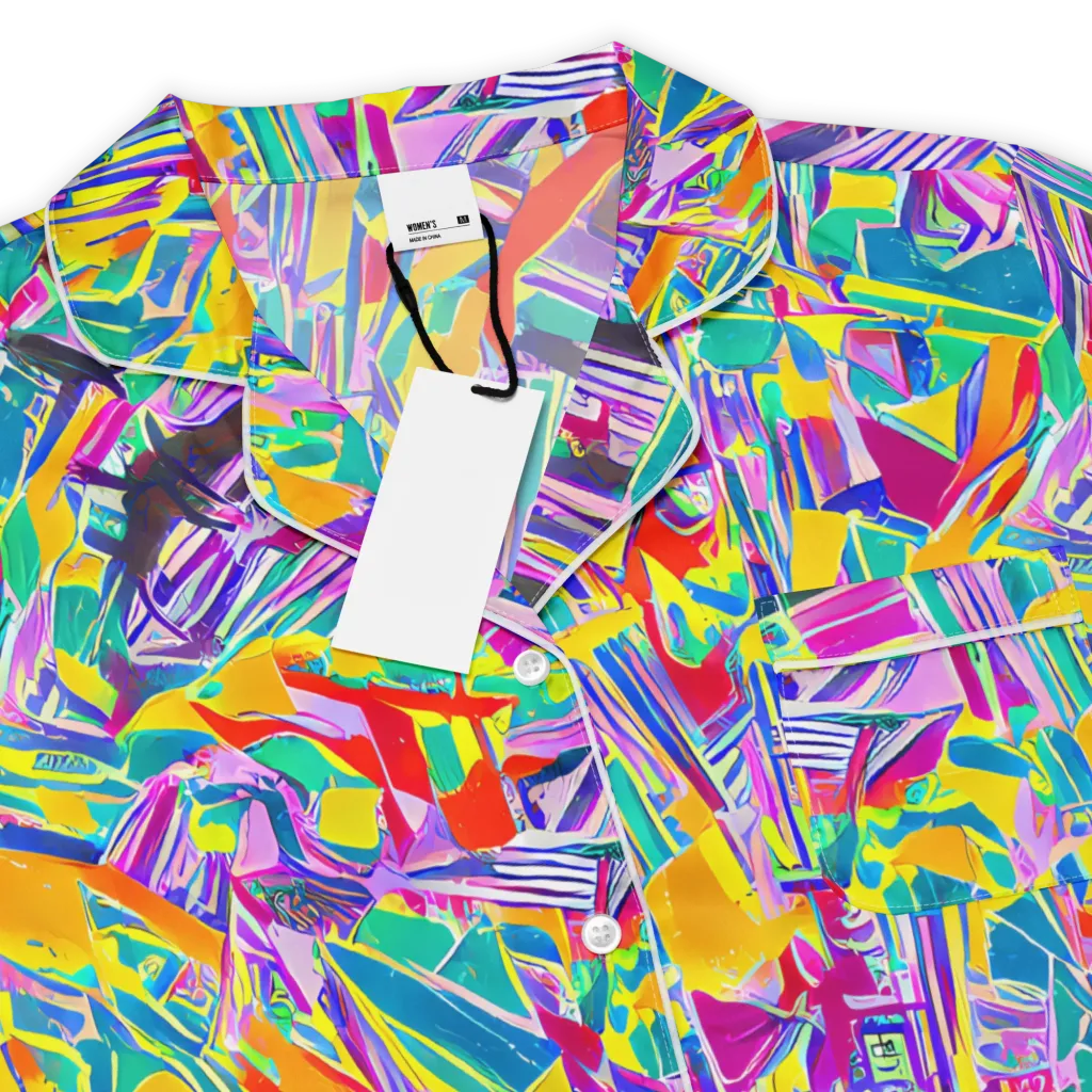 Spectrum Shuffle on Women's Short Sleeve Pajama Top — Product details