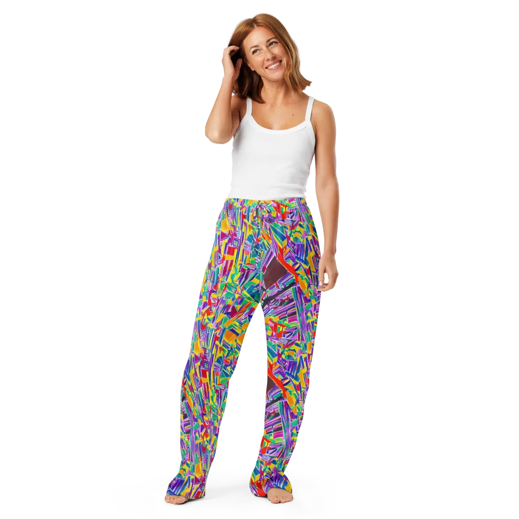 Spectrum Shuffle on Women's Pajama Pants — Front