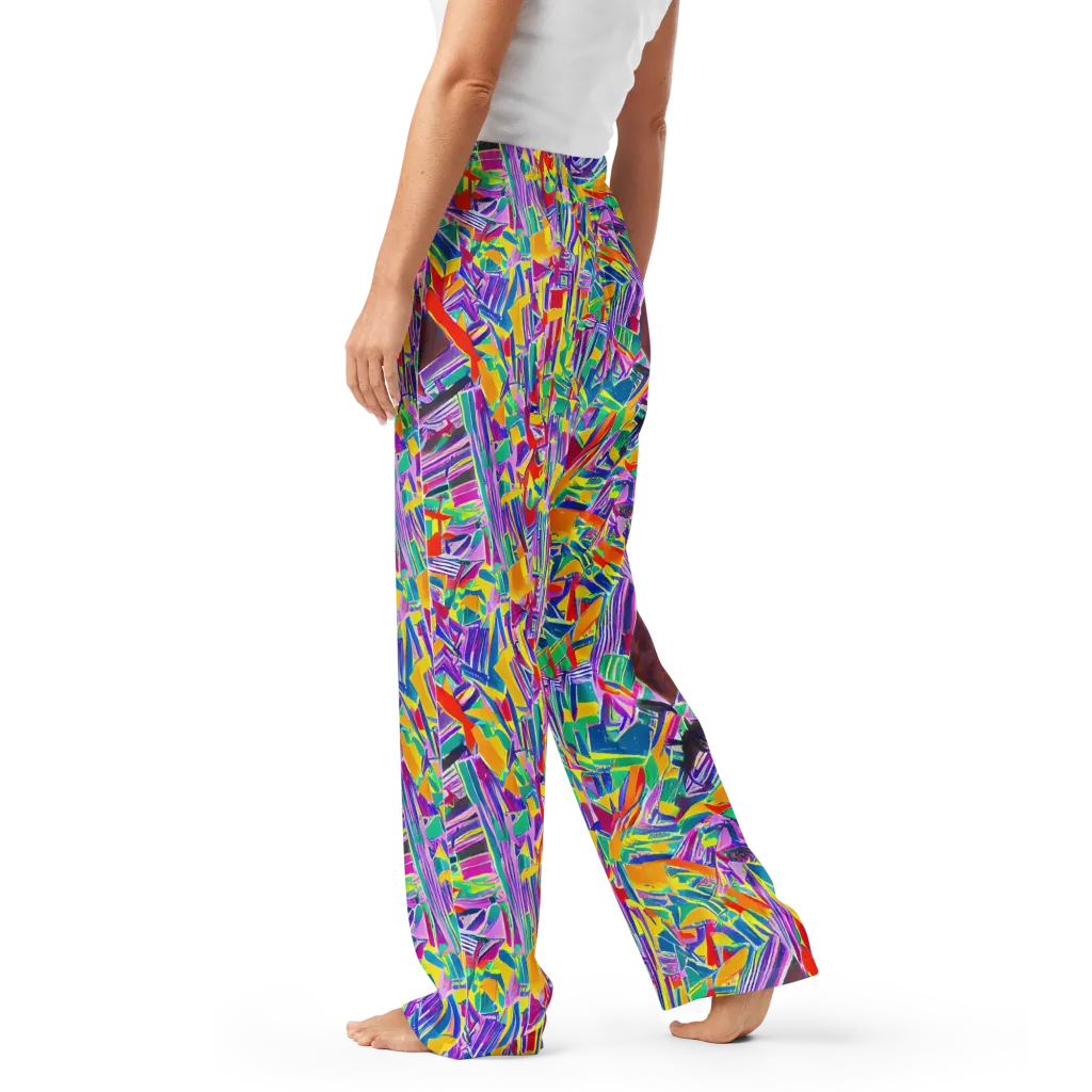 Spectrum Shuffle on Women's Pajama Pants — Left