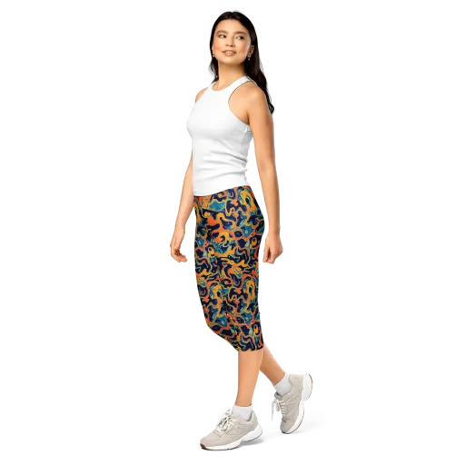 Neon Mariner on a Capri Leggings