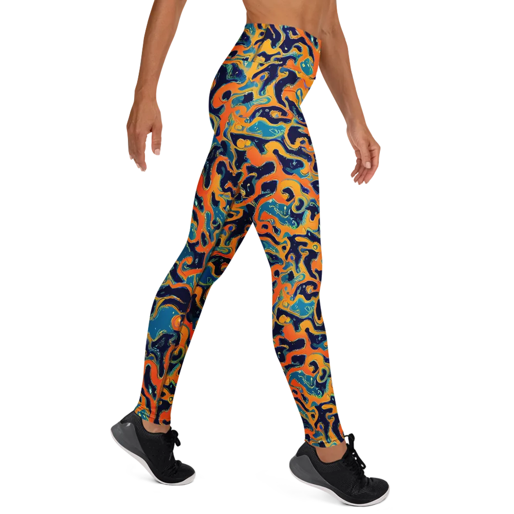 Neon Mariner on Yoga Leggings — Right