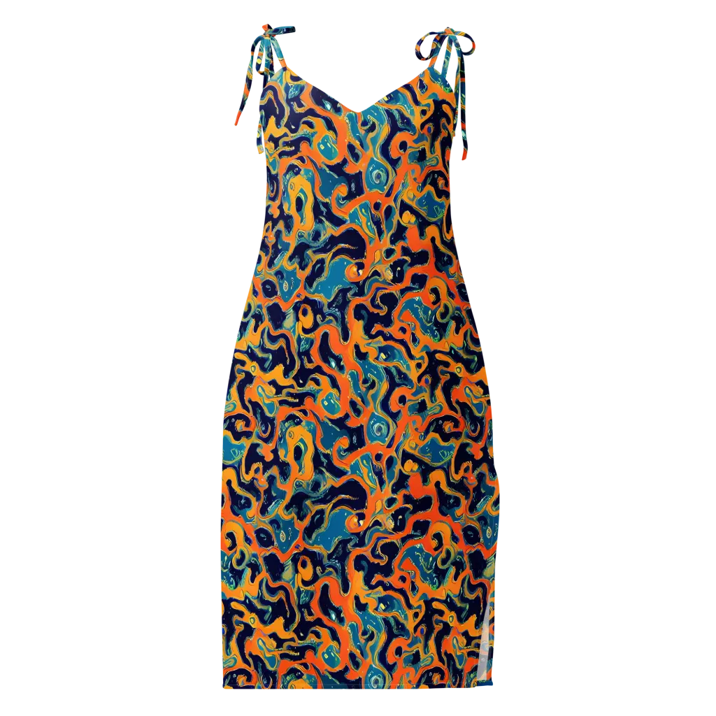 Neon Mariner on Slip Dress — Front