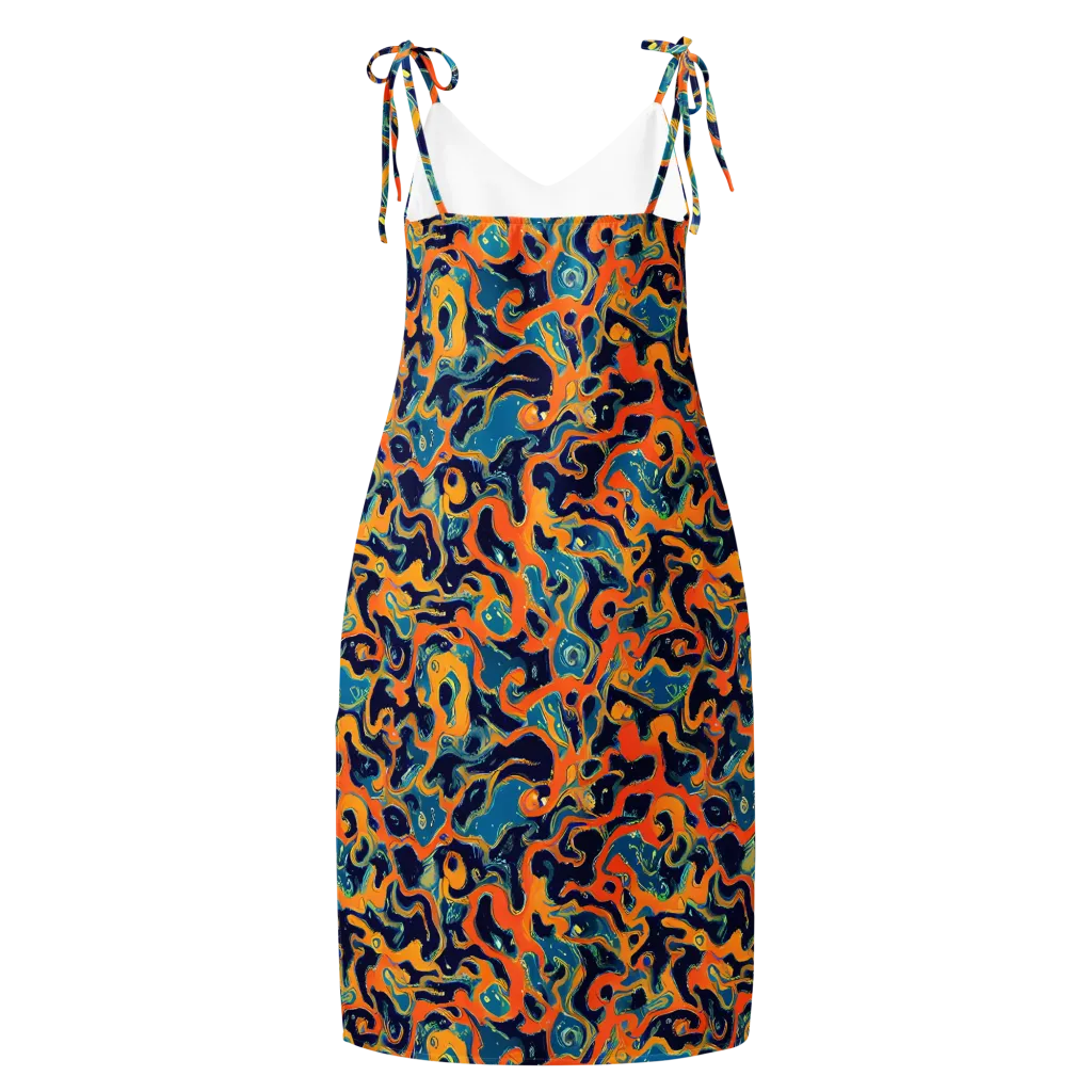 Neon Mariner on Slip Dress — Back