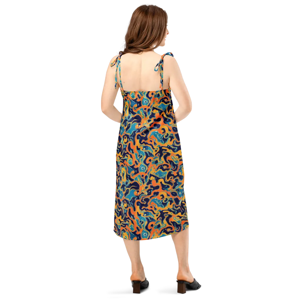 Neon Mariner on Slip Dress — Back