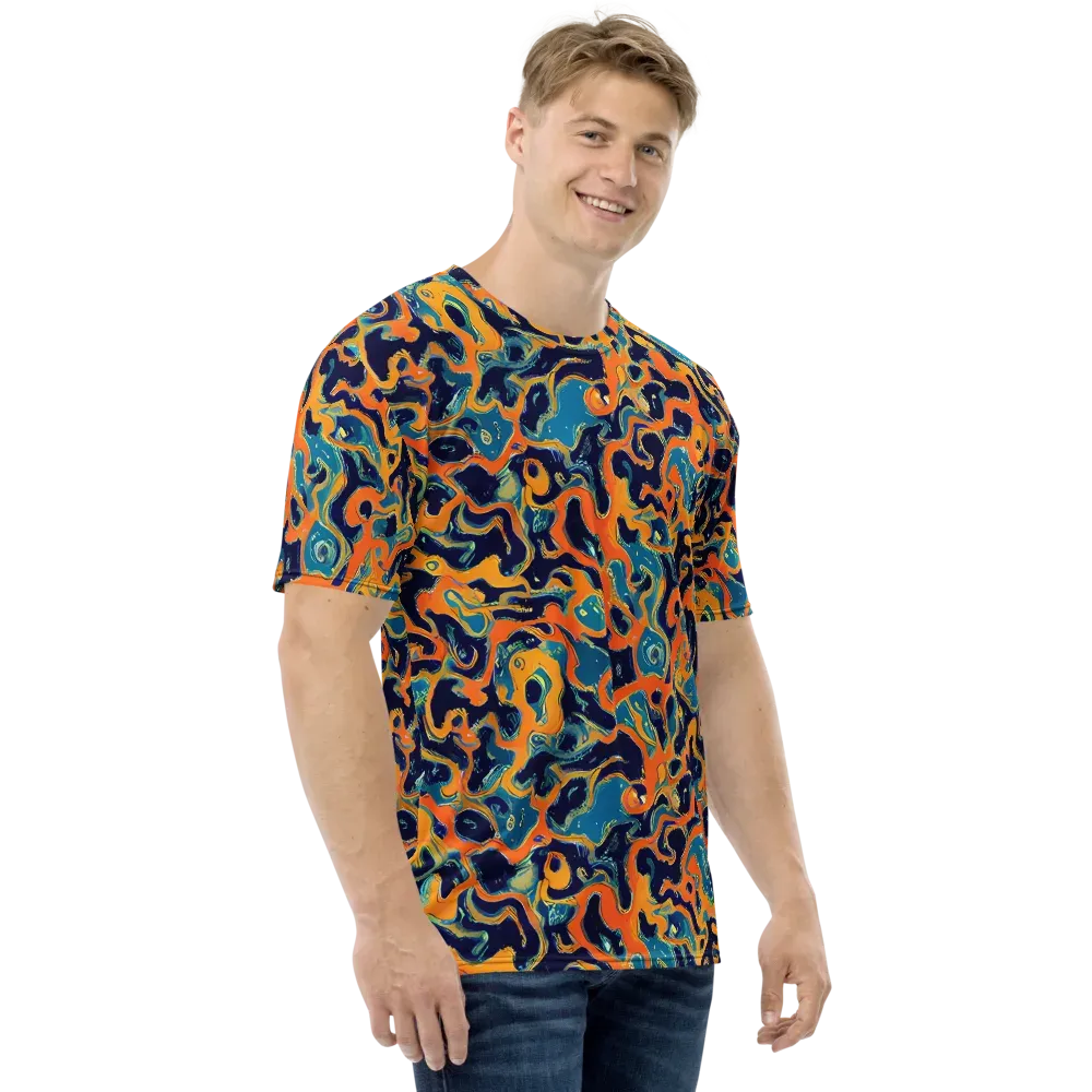 Neon Mariner on Men's Crew Neck T-Shirt — Right