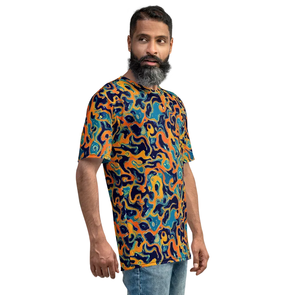 Neon Mariner on Men's Crew Neck T-Shirt — Right