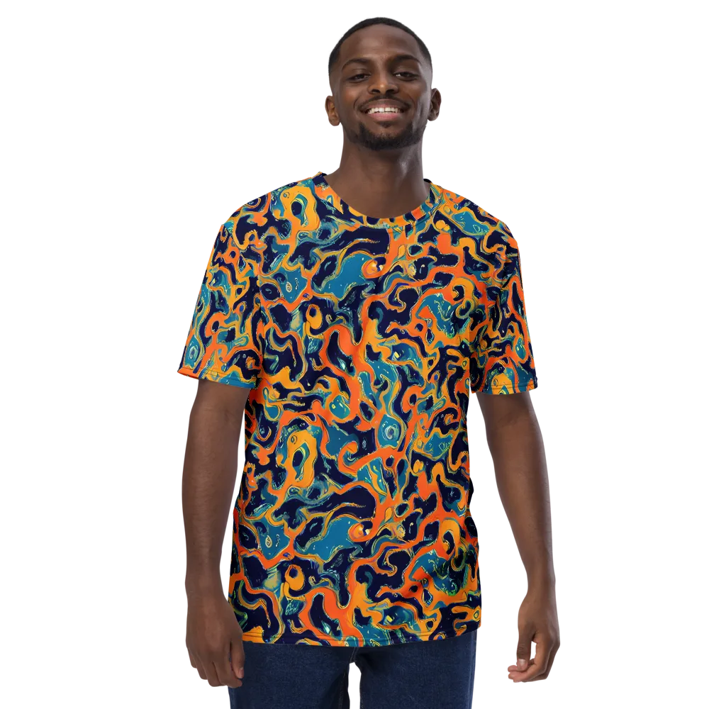 Neon Mariner on Men's Crew Neck T-Shirt — Front