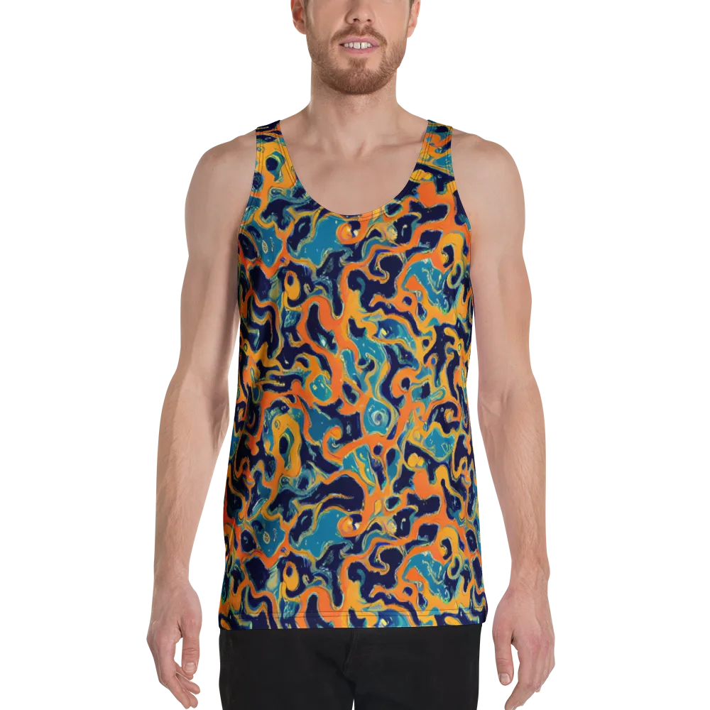 Neon Mariner on Men's Tank Top — Front